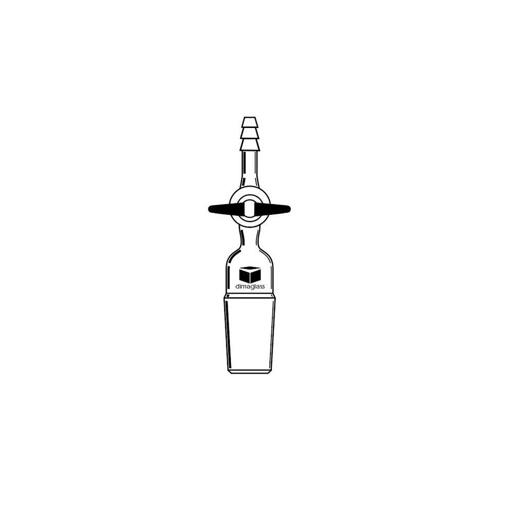 Adapter, Flow Control, Teflon Stopcock 19/22 Joint Size