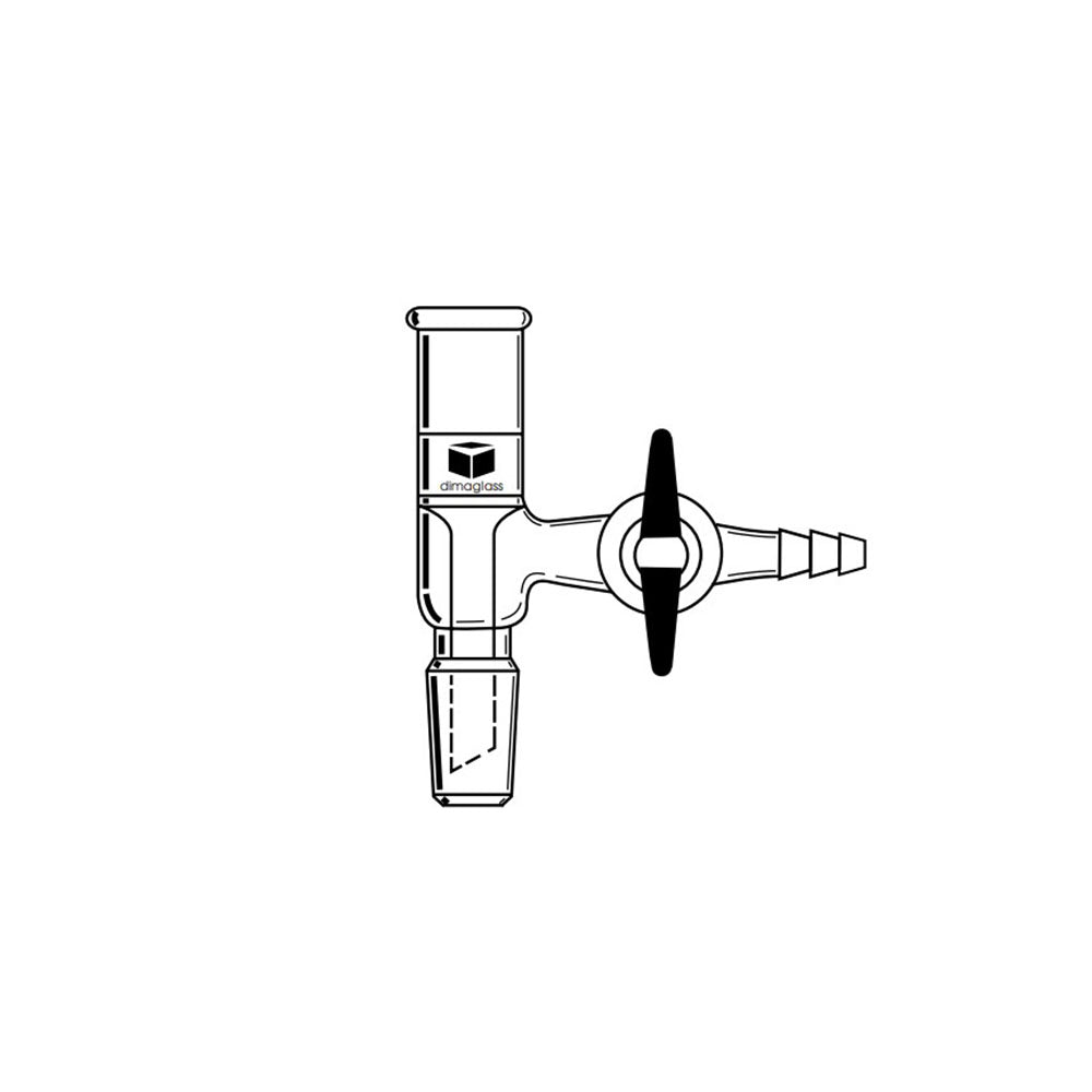 Adapter, Vacuum Filtration, Teflon Stopcock 14/20 Joint Size