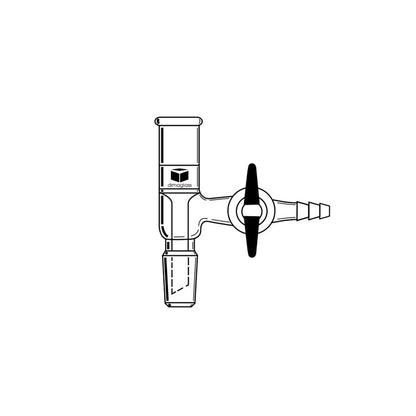 Adapter, Vacuum Filtration, Teflon Stopcock 19/22 Joint Size