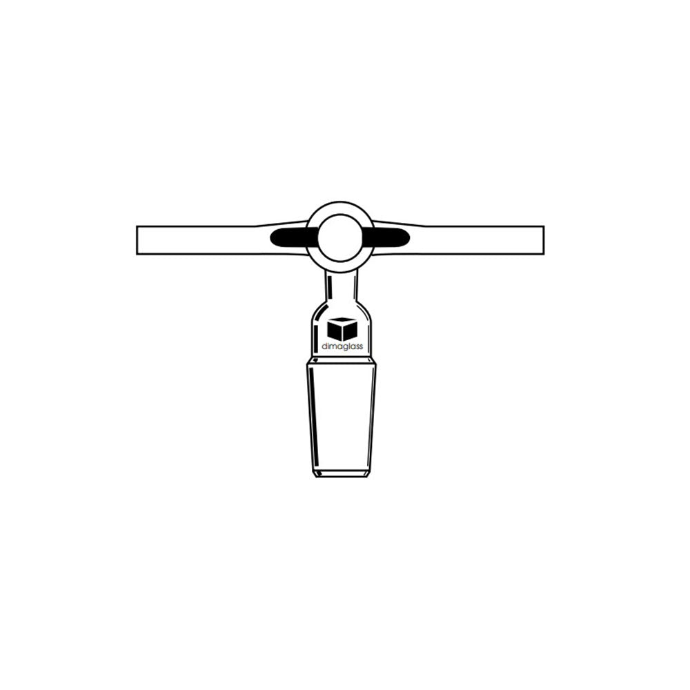 Adapter, Vacuum/Inert Gas, Teflon Stopcock 19/22 Joint Size