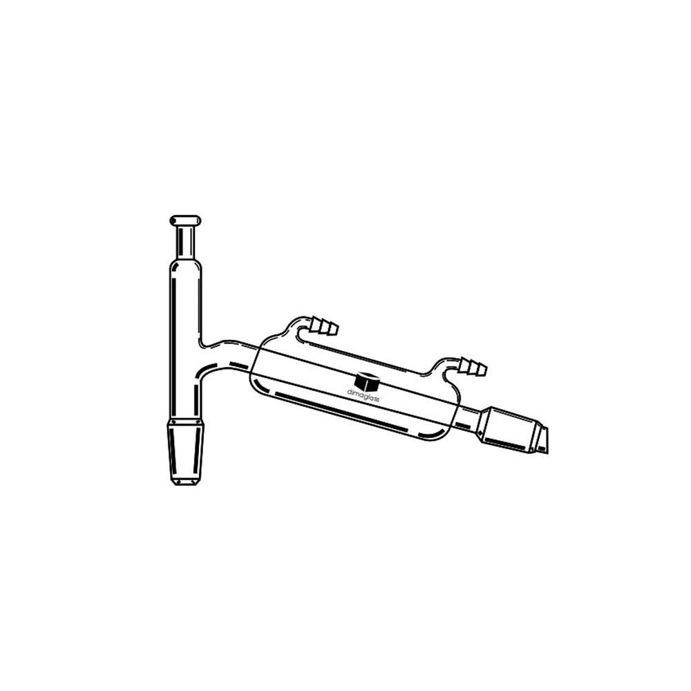 Distilling Head, Jacketed 10/30 for Theromometer, 24/40, 400 mm