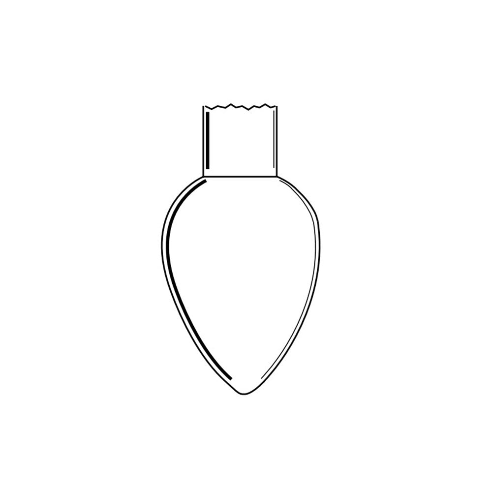 Flask Blank, Single Neck, Pear Shaped 50mL