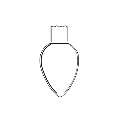 Flask Blank, Single Neck, Pear Shaped 500mL