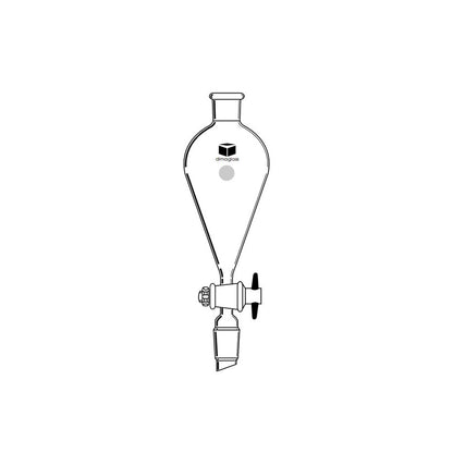 Funnel, Separatory, Squibb, Teflon Stopcock 19/22, 50 mL