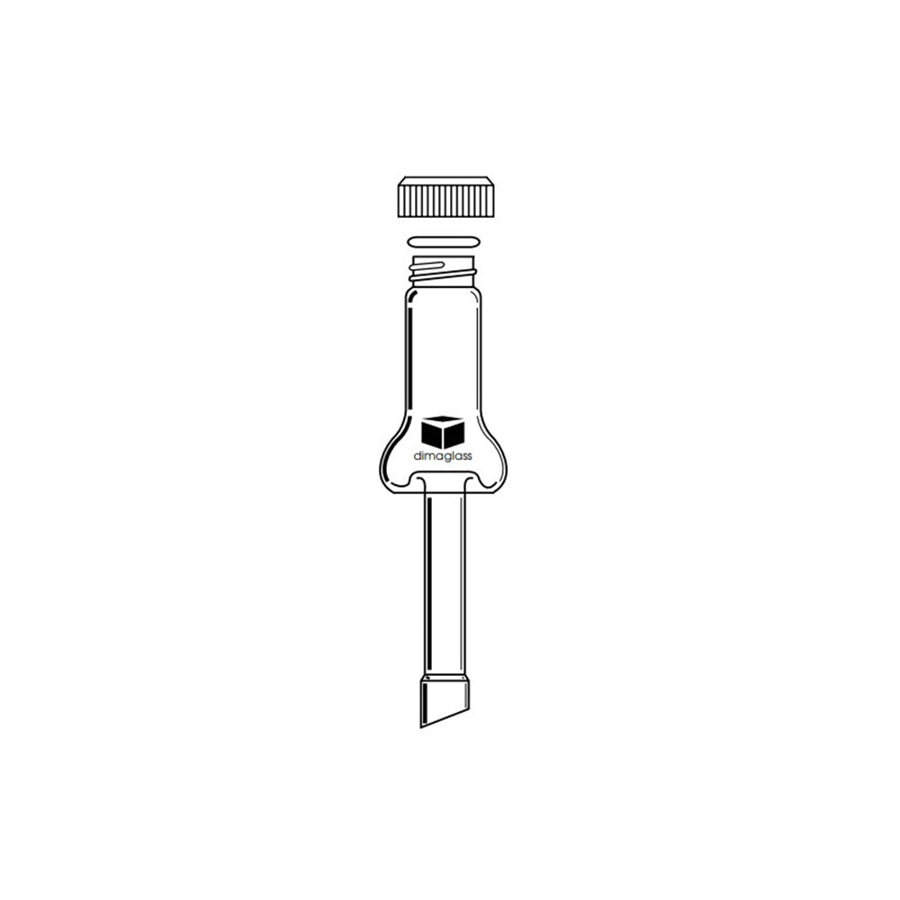 Hickman Still Head, Longer Stem Microscale, 14/10 Threaded