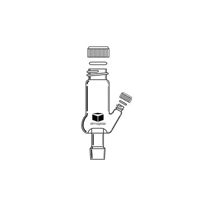 Hickman Still Head, with Side Port Microscale, 14/10 Threaded