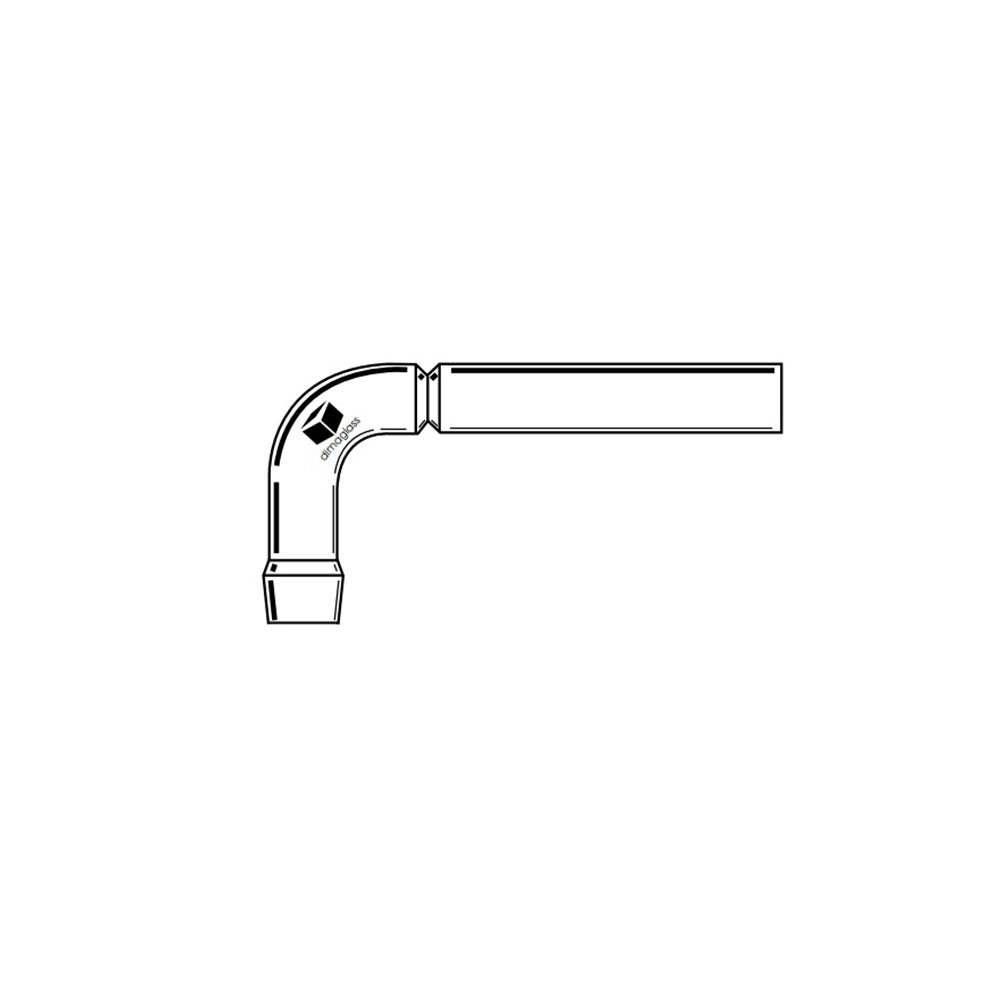 Drying Tube, 90 Deg Microscale, 14/10