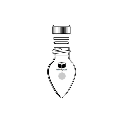 Flask, Pear Shape Microscale, 14/10 Threaded, 10 mL